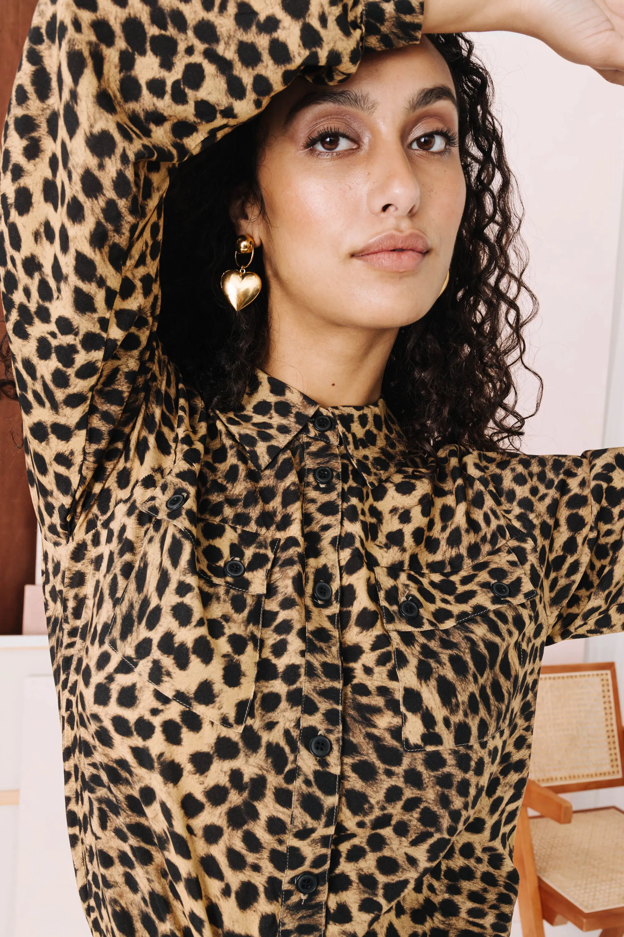 Make My Lemonade Tops & T-Shirts^CHEMISE CHARLIE LEOPARD