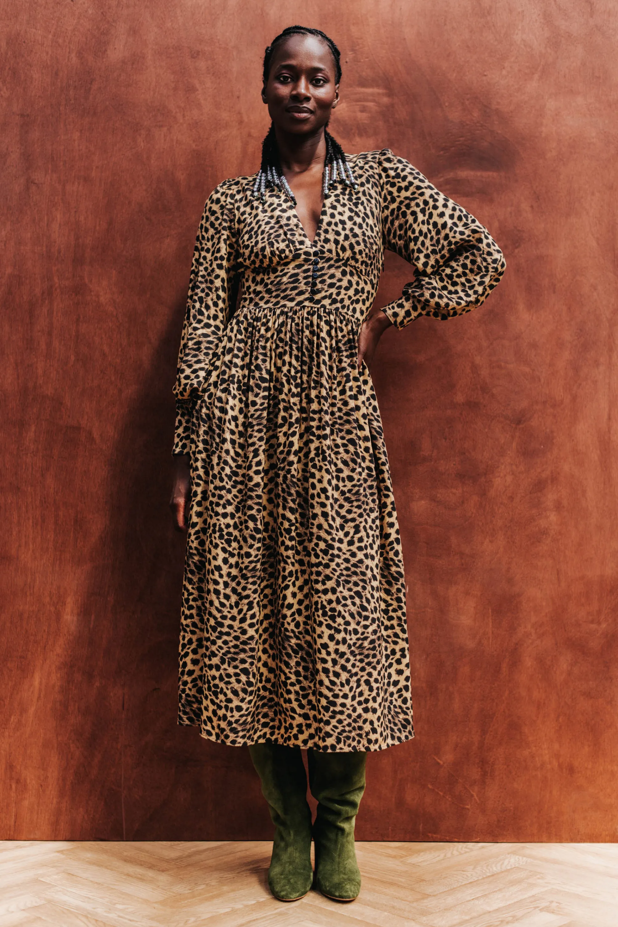 Make My Lemonade Robes & Combis^ROBE NATACHA LEOPARD