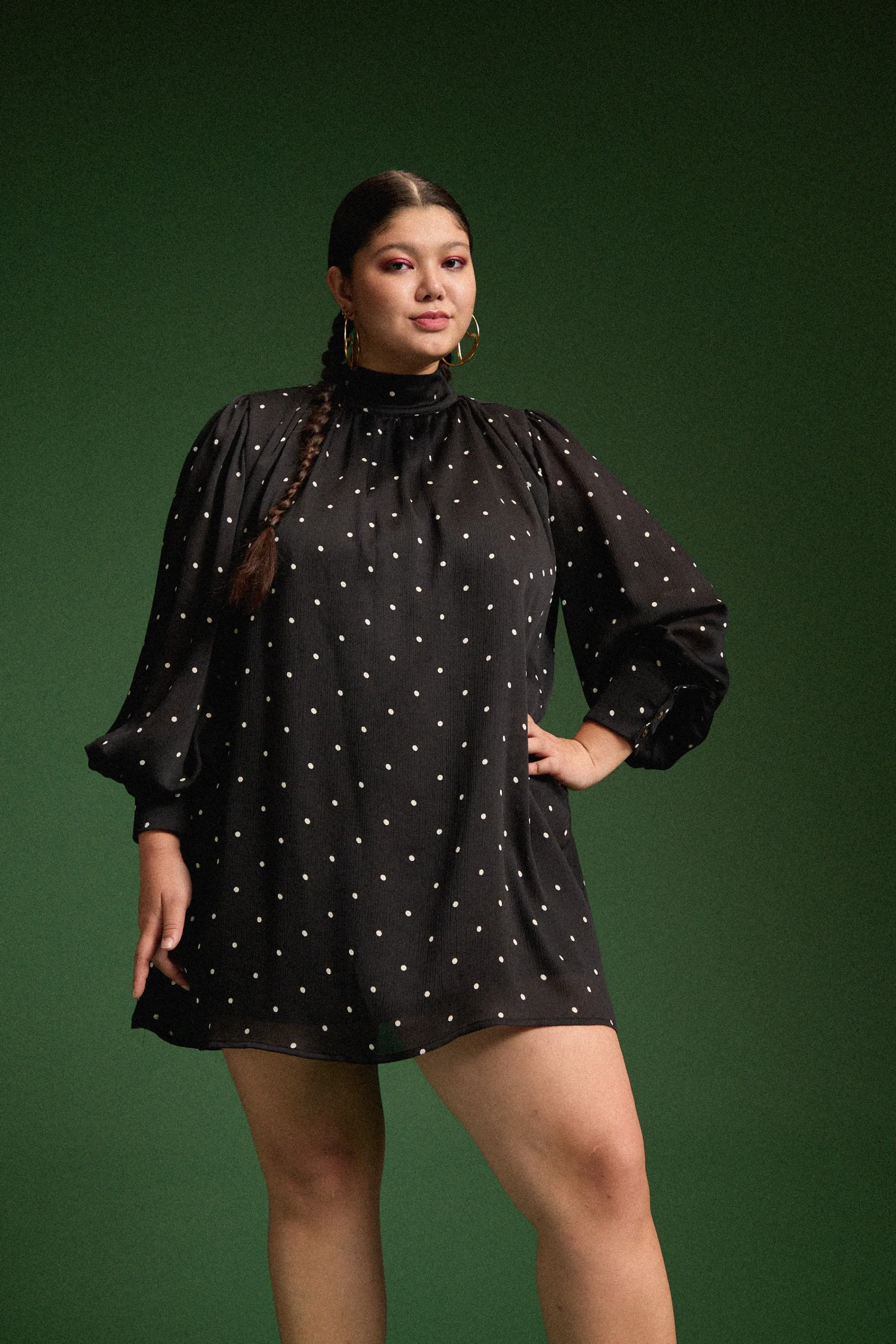 Make My Lemonade Robes & Combis^ROBE ROMINA BLACK POLKA