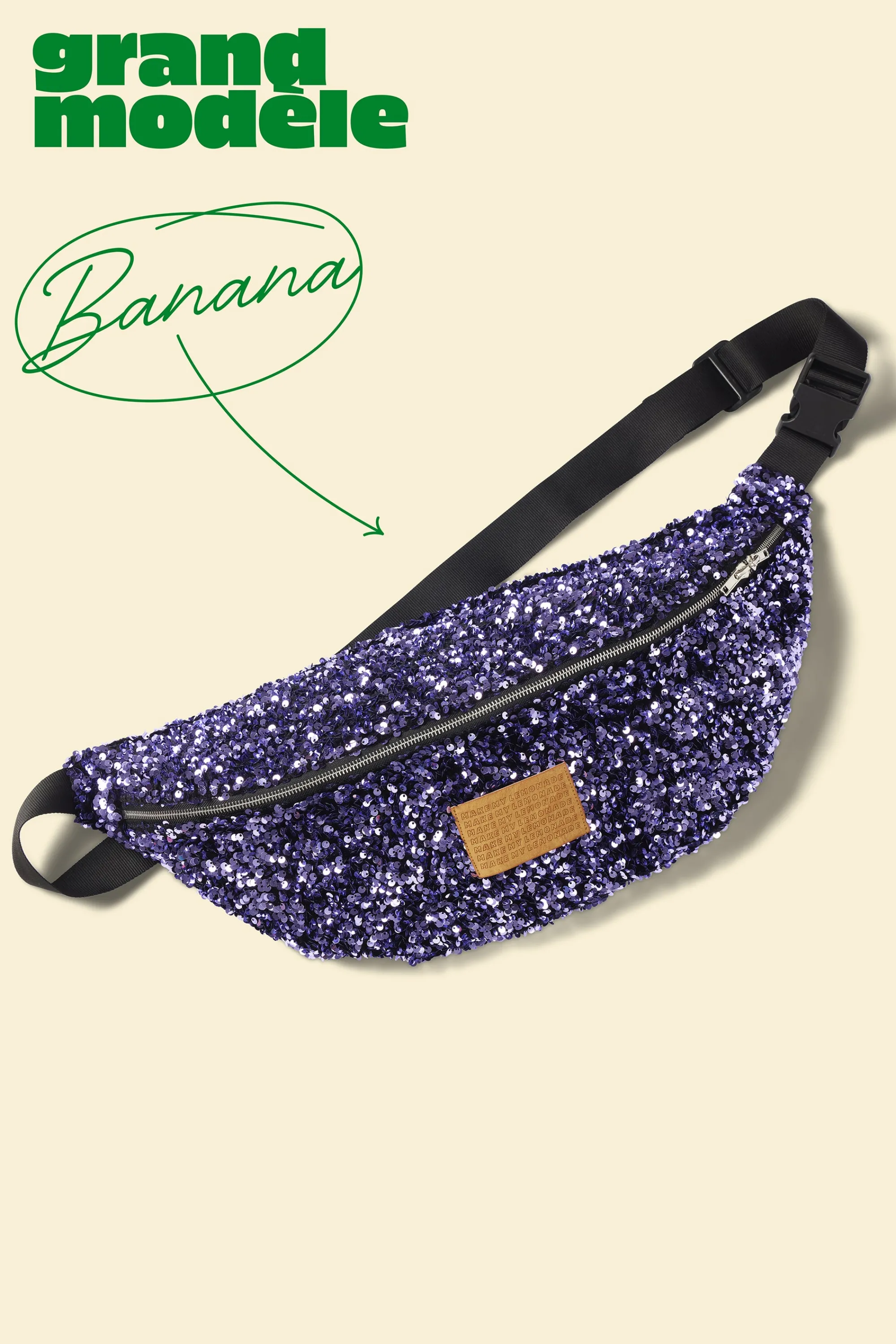 Make My Lemonade Bananes | Sacs & Bananes^SAC BANANA SEQUINS LILAS