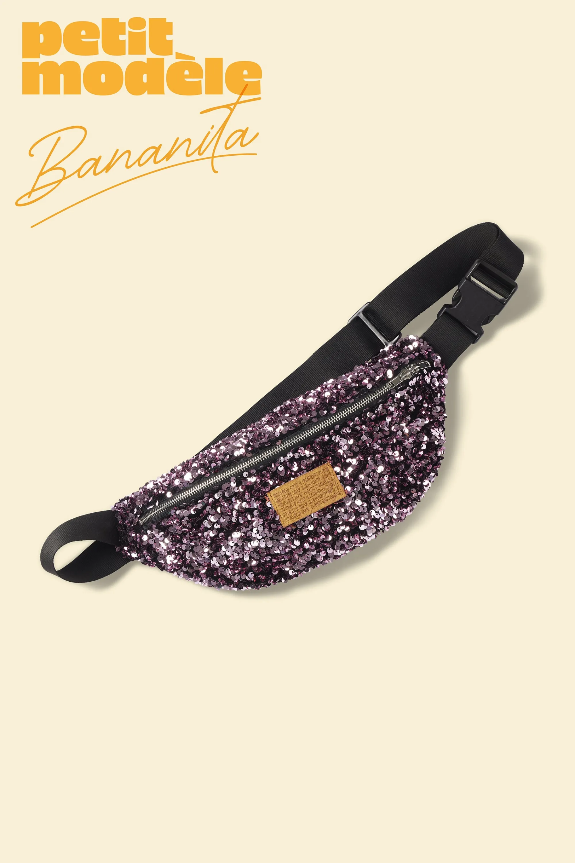 Make My Lemonade Bananes | Sacs & Bananes^SAC BANANITA SEQUINS ROSES